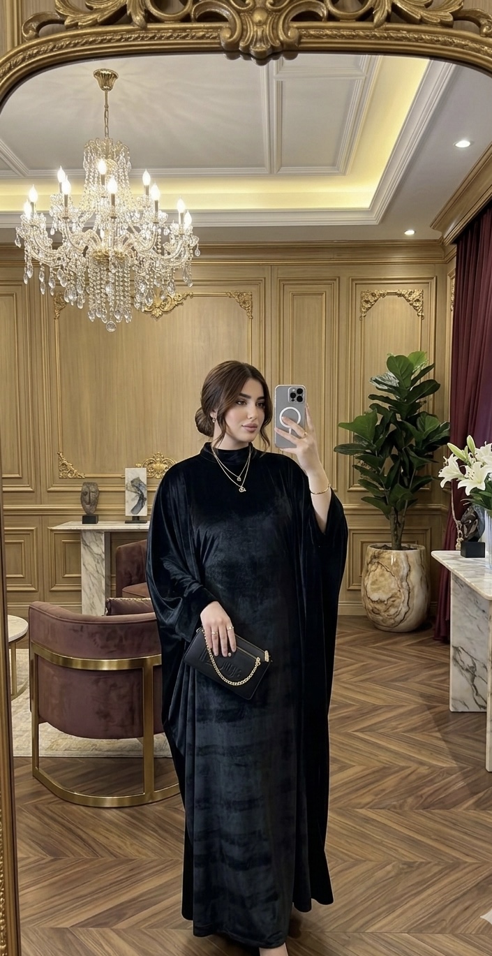 قمر robe abaya