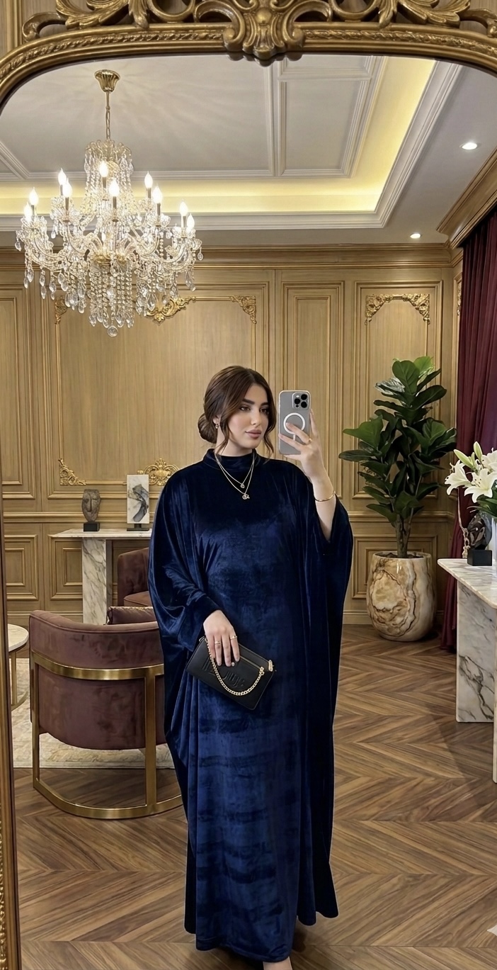 قمر robe abaya