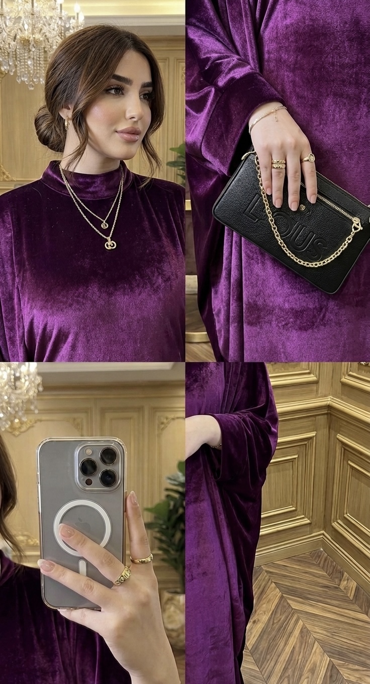 قمر robe abaya