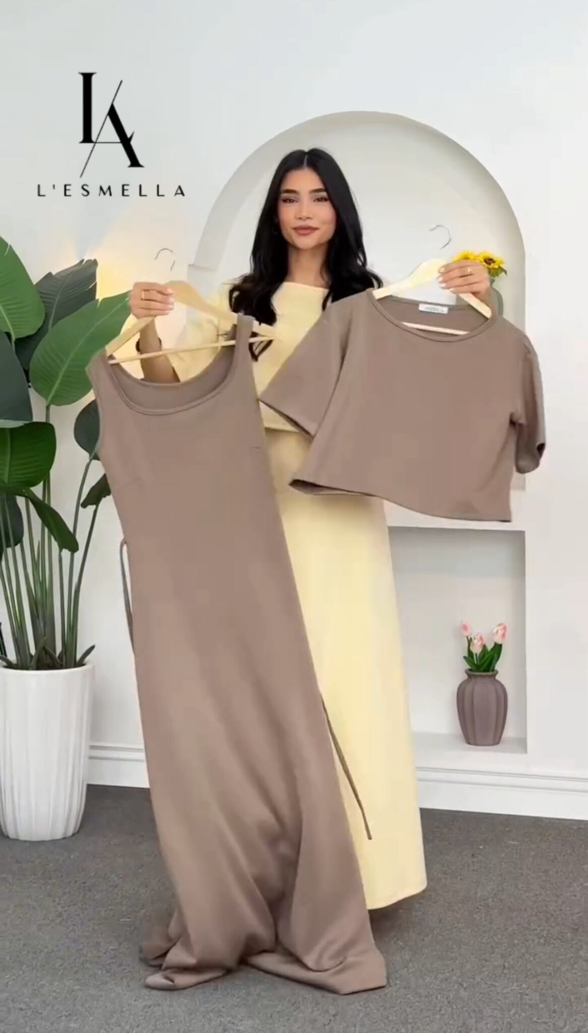 Duo Maxi Robe & Crop Top