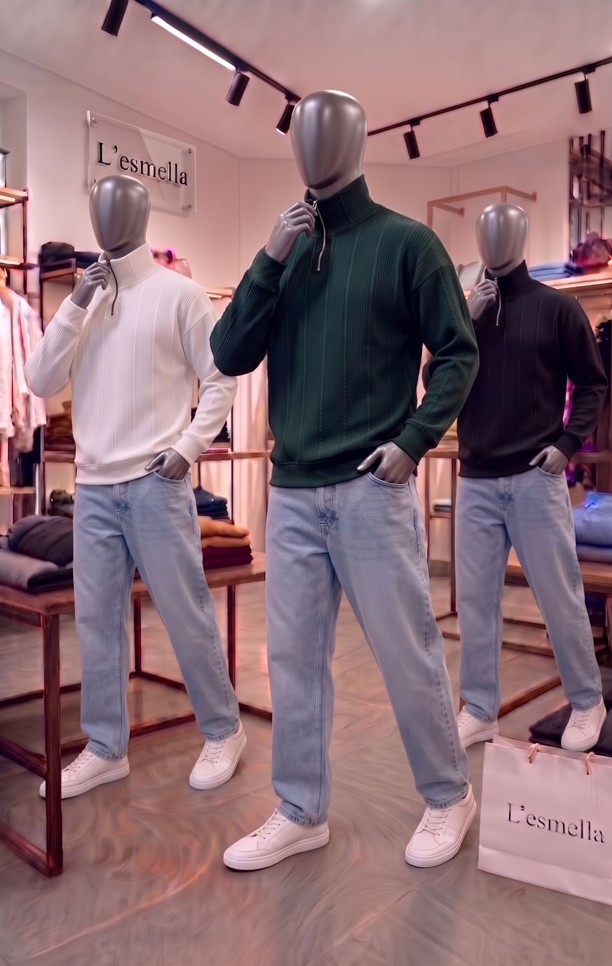 Pulls zippés homme